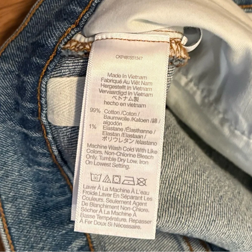 Madewell The '90s Straight Jean in Rondell Wash: Crease Edition SZ 30 - Picture 8 of 9